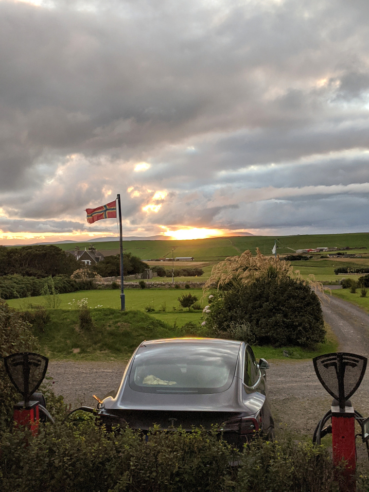 On the destination charger at Bankburn House B&B